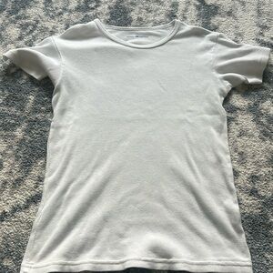 adorable brandy white basic tee